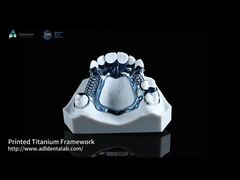 Cornice di titanio stampata in 3D anodizzata leggera e adatta alla pelle sensibile